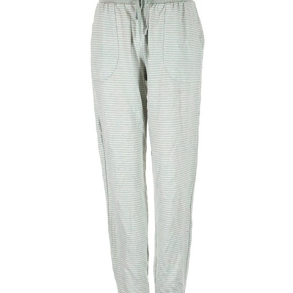 Splendid Green and White Pajamas Relaxed Fit Elastic Waistband - Picture 1 of 4